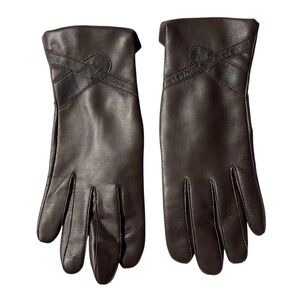 Vintage Women’s Faux Leather Acrylic Gloves Sz SM